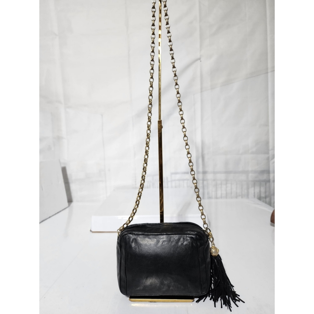 Chanel Lambskin Vintage Mini Fringe Camera Bag Black - Picture 3 of 15
